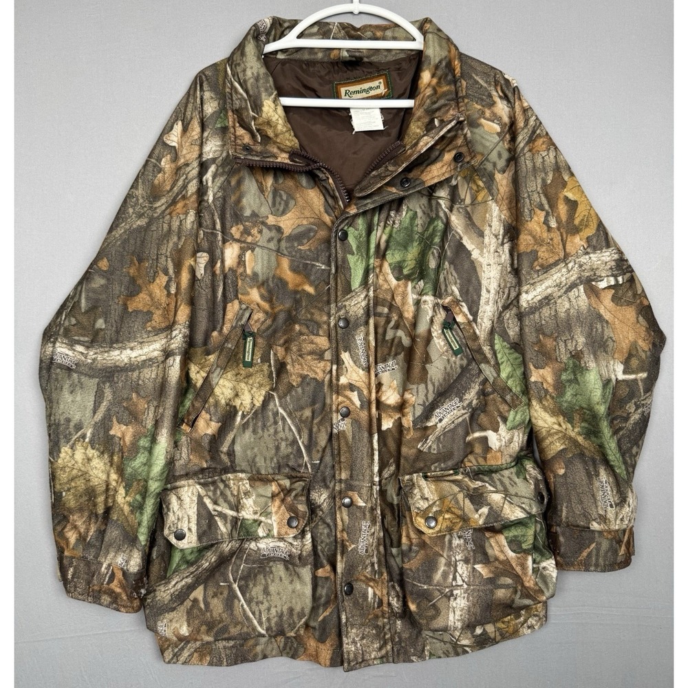 Remington Advantage Timber Camo Hunting Jacket Mens Pockets Liner Range Shooting